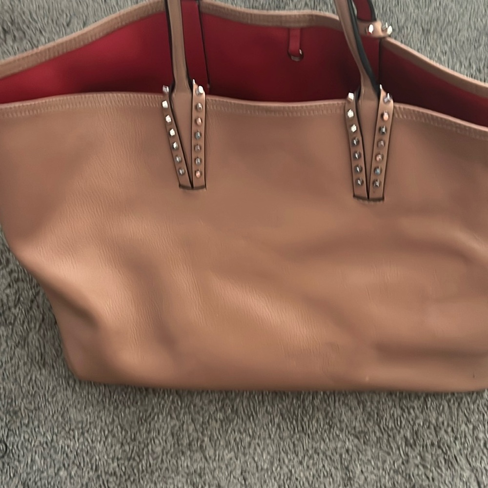 CHRISTIAN LOUBOUTIN Cabata Large Leather Tote worn used wearable condition